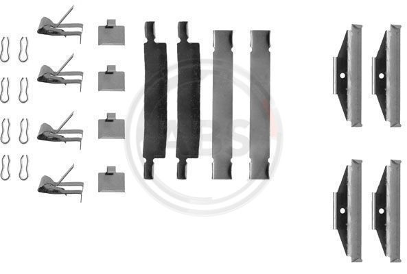 Accessory Kit, disc brake pad (1023Q)