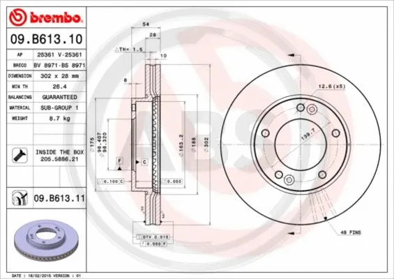Brake Disc (09.B613.11)