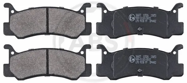 Brake Pad Set, disc brake (36607)