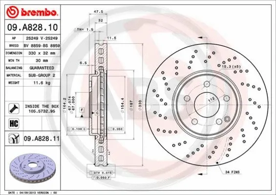 Brake Disc (09.A828.11)