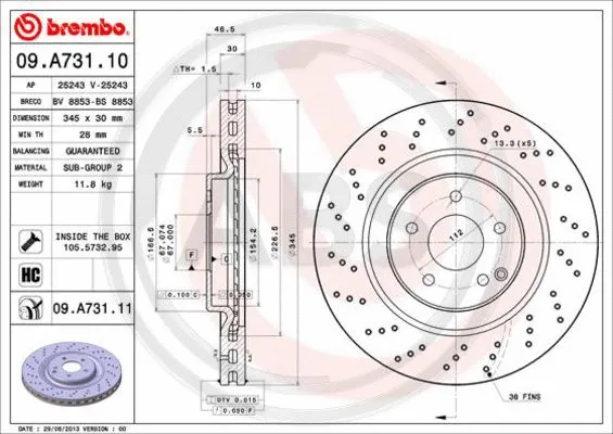 Brake Disc (09.A731.11)