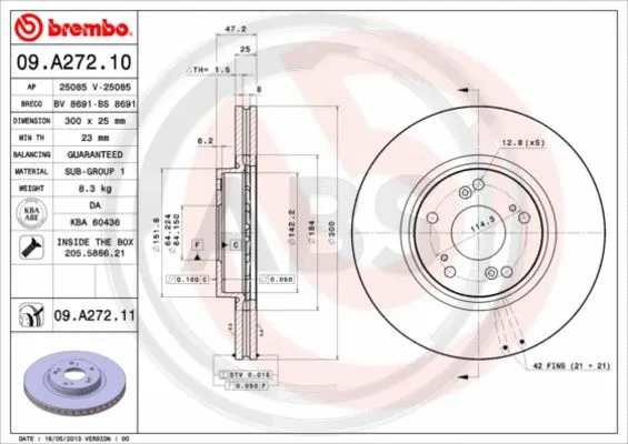 Brake Disc (09.A272.11)