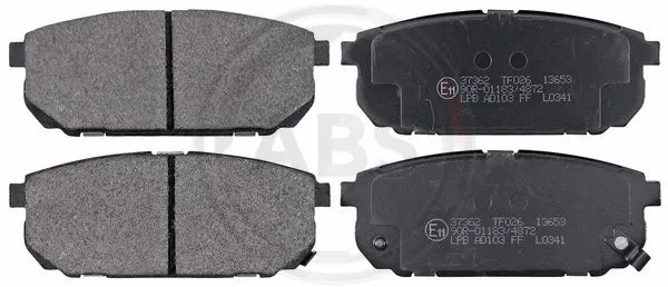Brake Pad Set, disc brake (37362)