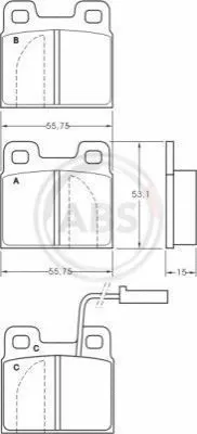 Brake Pad Set, disc brake (36821)