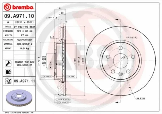 Brake Disc (09.A971.11)