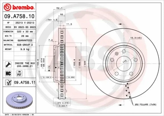 Brake Disc (09.A758.11)