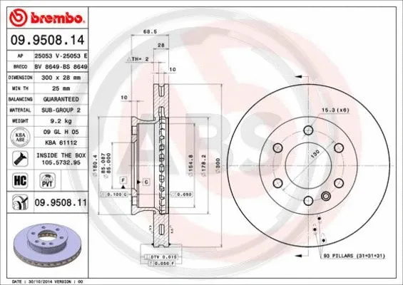 Brake Disc (09.9508.11)