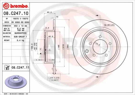 Brake Disc (08.C247.11)