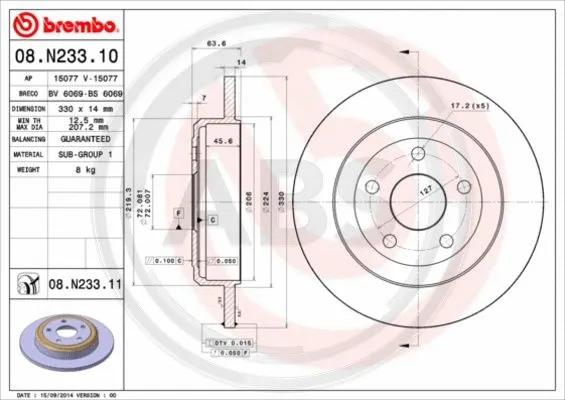 Brake Disc (08.N233.11)