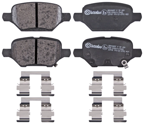 Brake Pad Set, disc brake (P59099)
