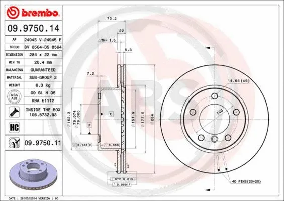 Brake Disc (09.9750.11)