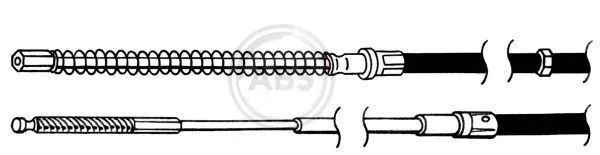 Cable Pull, parking brake (K12736)