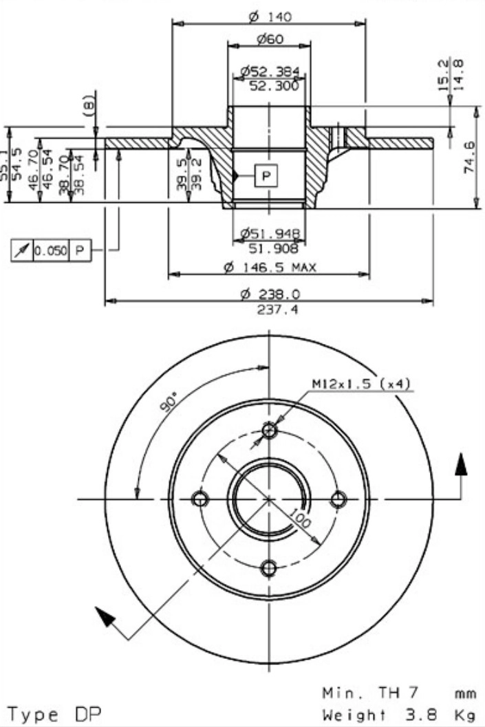 Brake Disc (08.5834.10)