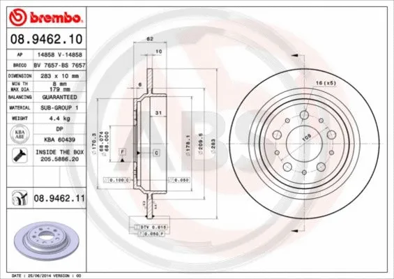 Brake Disc (08.9462.11)