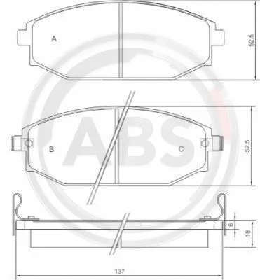Brake Pad Set, disc brake (37173)