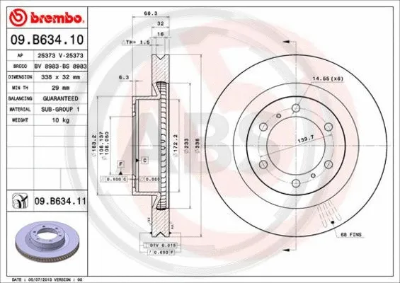 Brake Disc (09.B634.11)