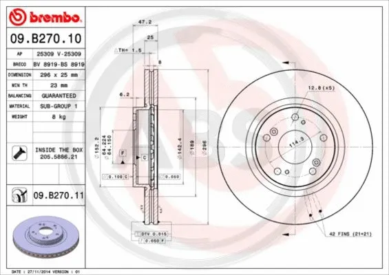 Brake Disc (09.B270.11)