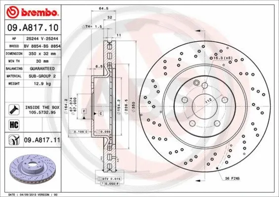 Brake Disc (09.A817.11)
