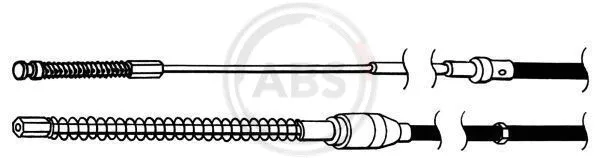 Cable Pull, parking brake (K12886)