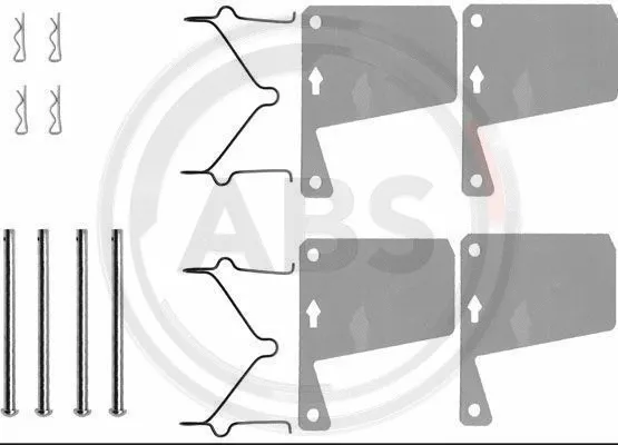 Accessory Kit, disc brake pad (0960Q)