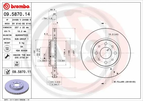 Brake Disc (09.5870.11)