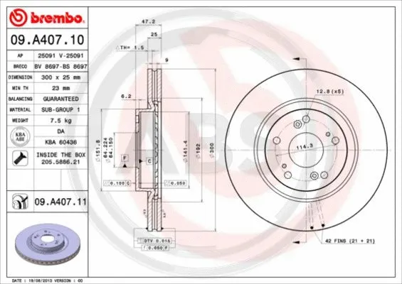 Brake Disc (09.A407.11)