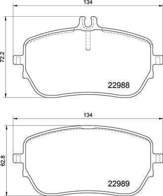 Brake Pad Set, disc brake (P50146)