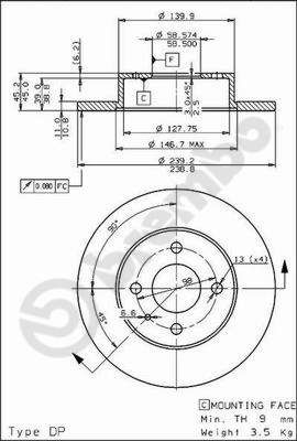 Brake Disc (08.2792.10)