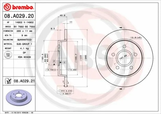 Brake Disc (08.A029.21)