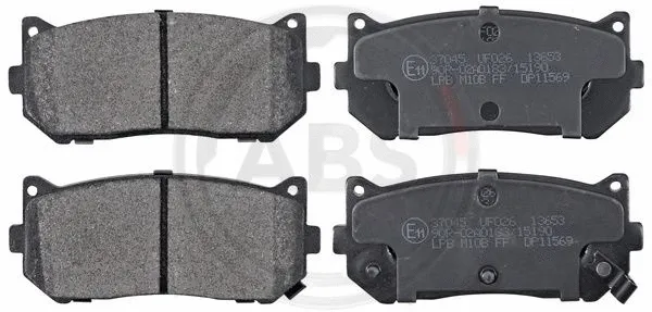 Brake Pad Set, disc brake (37045)