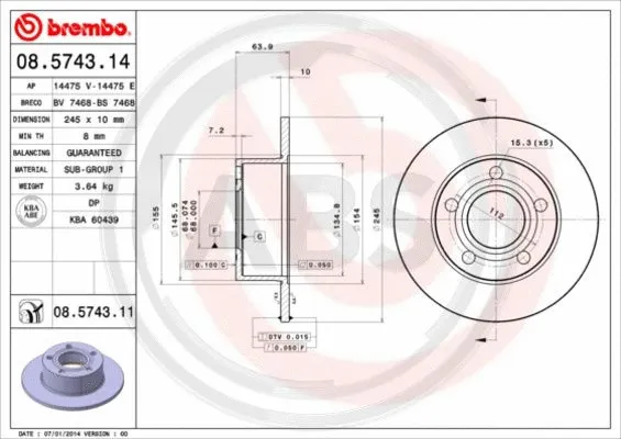 Brake Disc (08.5743.11)