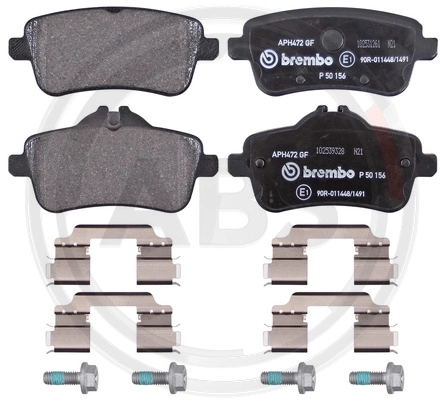 Brake Pad Set, disc brake (P50156)