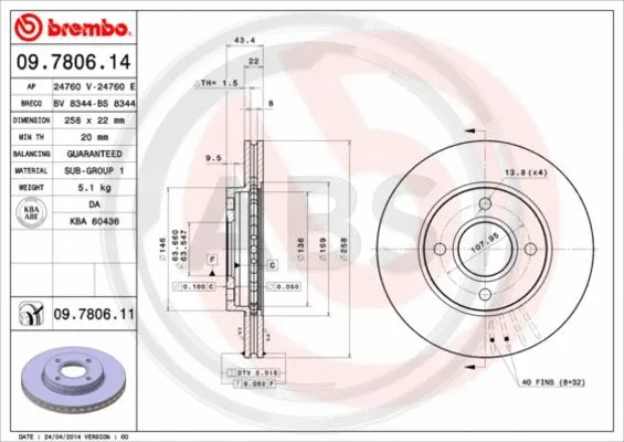 Brake Disc (09.7806.11)