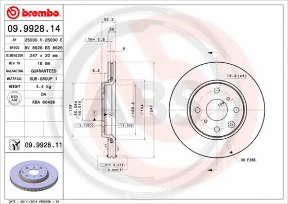 Brake Disc (09.9928.11)