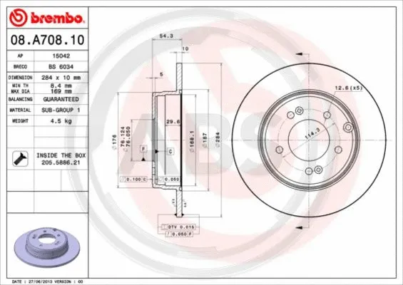 Brake Disc (08.A708.11)