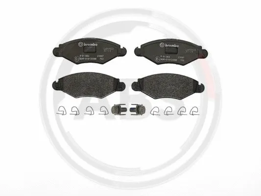 Brake Pad Set, disc brake (P61063)