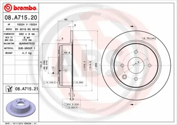 Brake Disc (08.A715.21)