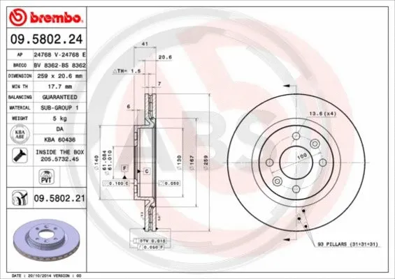 Brake Disc (09.5802.21)