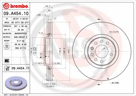 Brake Disc (09.A454.11)