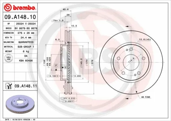 Brake Disc (09.A148.11)