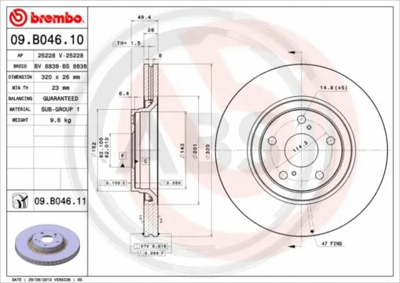 Brake Disc (09.B046.11)