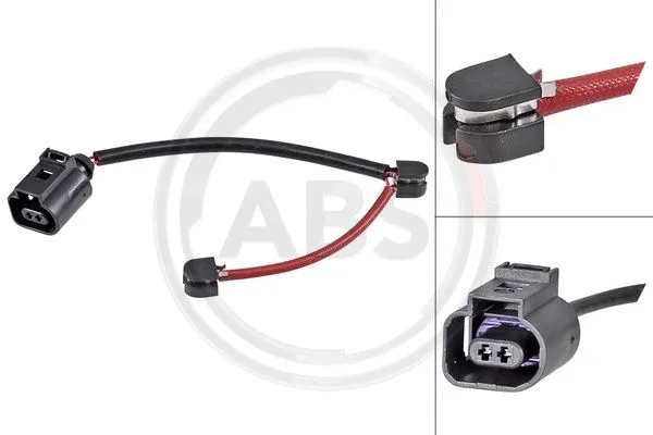 Warning Contact, brake pad wear (39405)