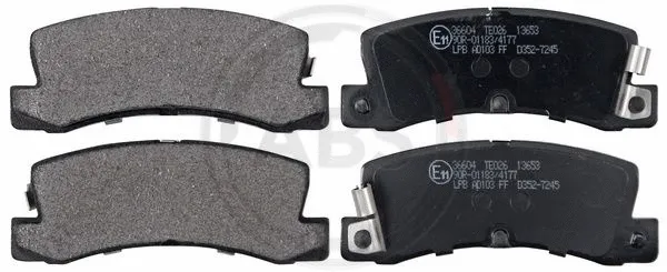 Brake Pad Set, disc brake (36604)