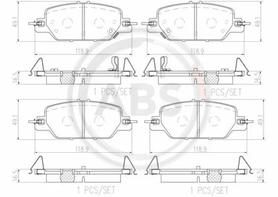 Brake Pad Set, disc brake (P 28 097)