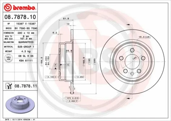 Brake Disc (08.7878.11)