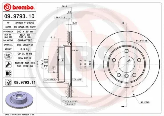 Brake Disc (09.9793.11)