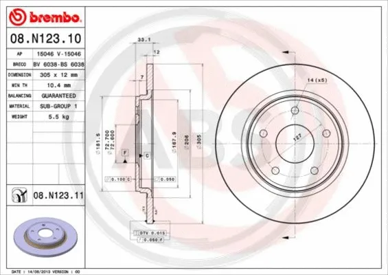 Brake Disc (08.N123.11)