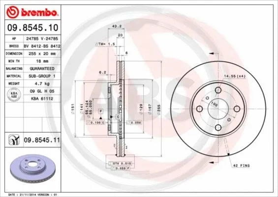 Brake Disc (09.8545.11)