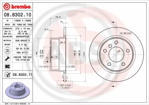 Brake Disc (08.8302.11)
