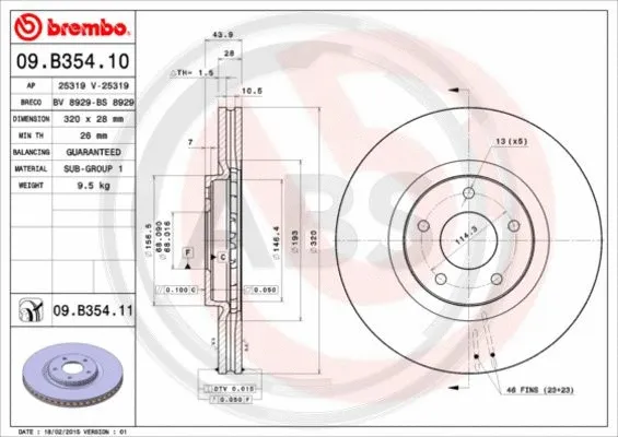 Brake Disc (09.B354.11)